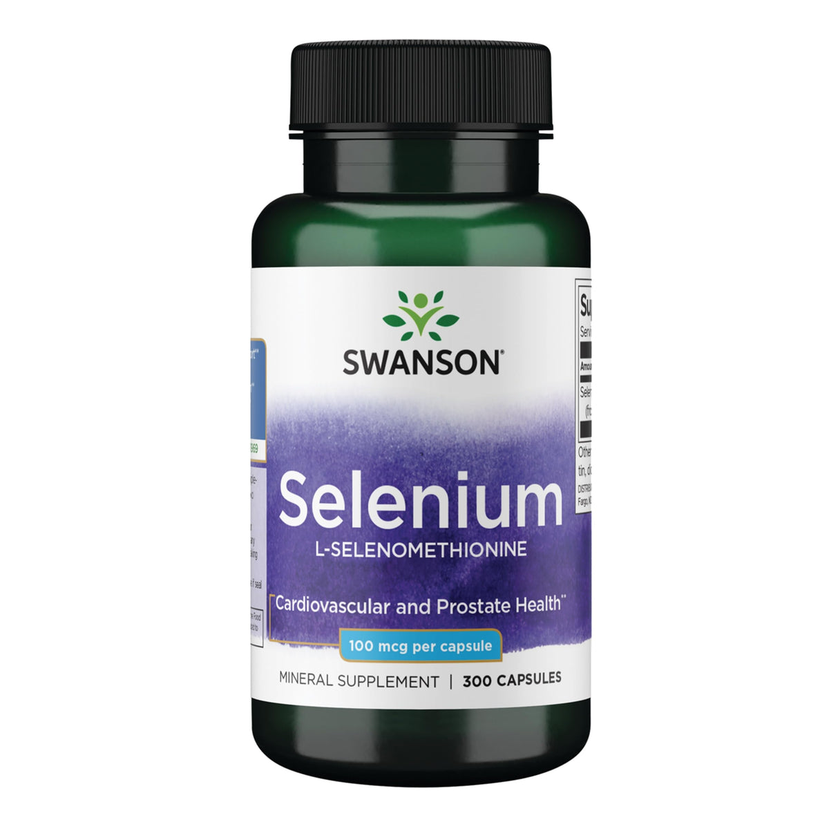 Swanson Selenium cápsulas de 100 mcg para uso diario
