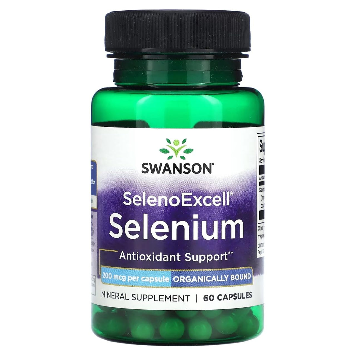 Swanson Selenoexcell cápsulas de selenio de 200 mcg, soporte antioxidante diario
