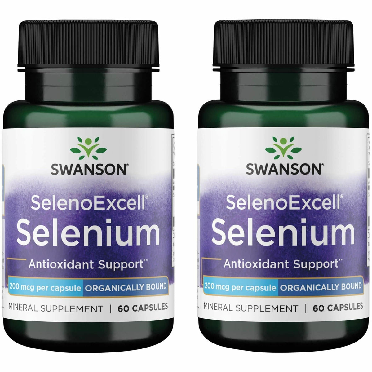 Swanson SelenoExcell cápsulas de selenio de 200 mcg para uso diario