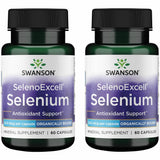 Swanson SelenoExcell cápsulas de selenio de 200 mcg para uso diario