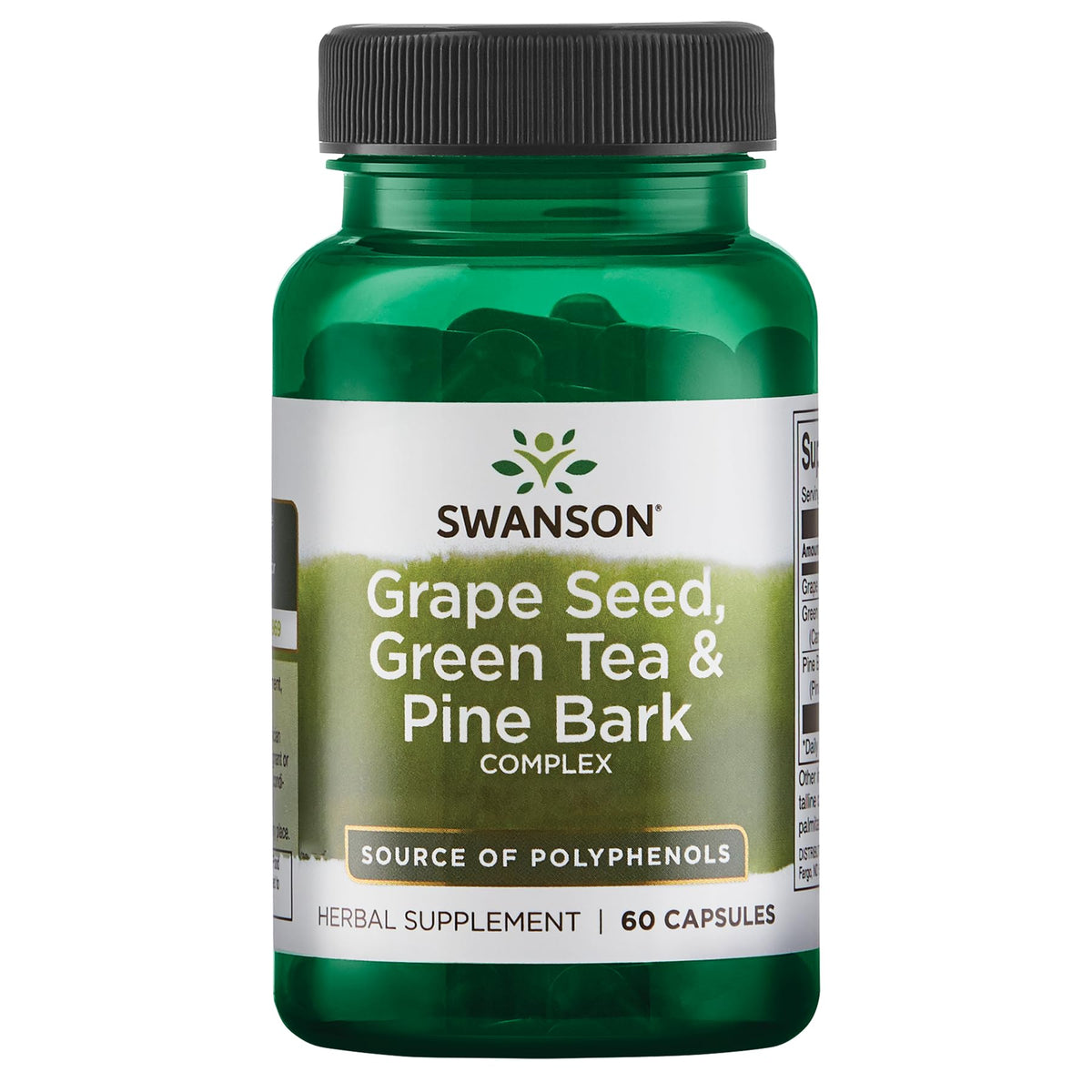 Swanson cápsulas con semilla de uva y té verde para antioxidantes diarios