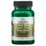 Swanson cápsulas con semilla de uva y té verde para antioxidantes diarios