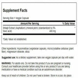 Swanson Shilajit Extract botella de cápsulas: dosis diaria práctica.