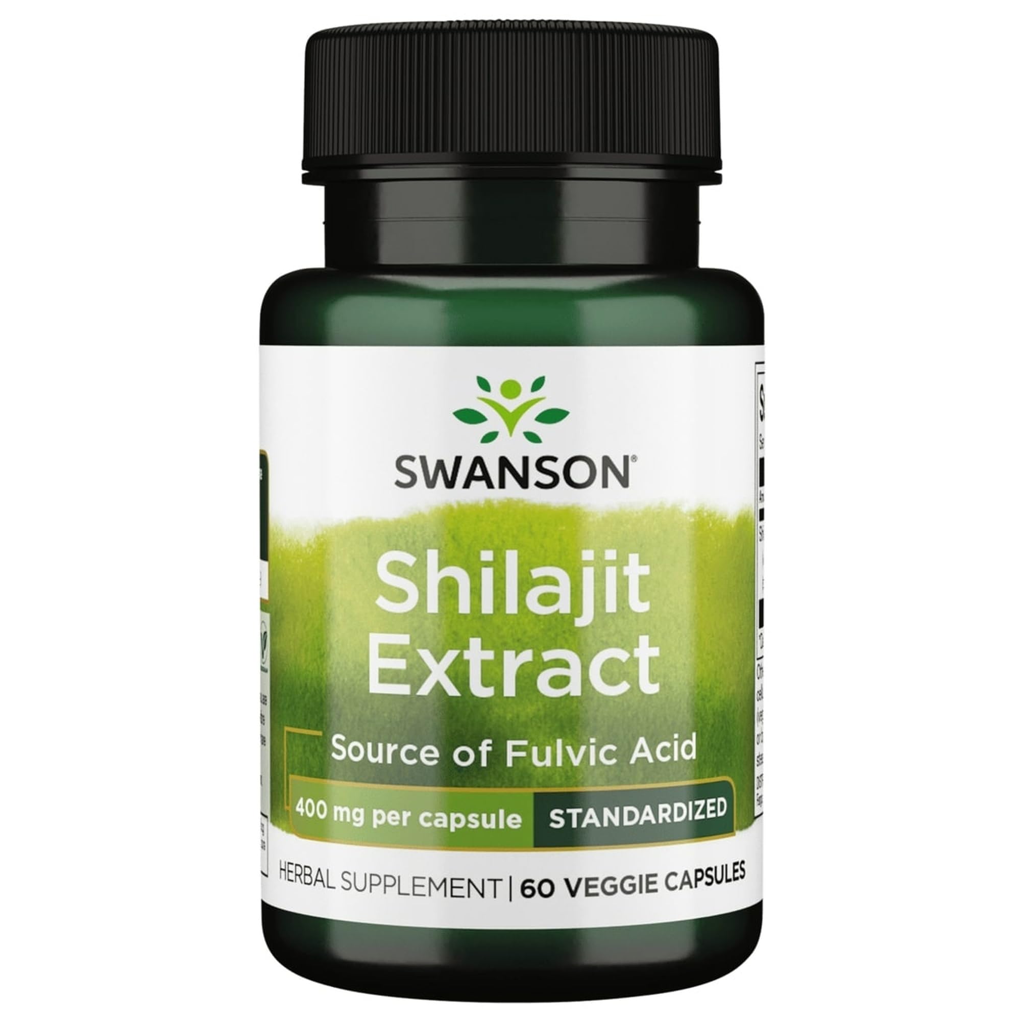 Swanson Shilajit Extract botella visible para bienestar diario