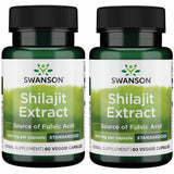 Swanson Shilajit Extract cápsulas: apoyo diario para bienestar general.