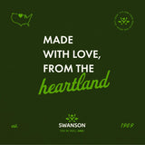 Logo de Swanson Simply Hydrate para reconocimiento de la marca