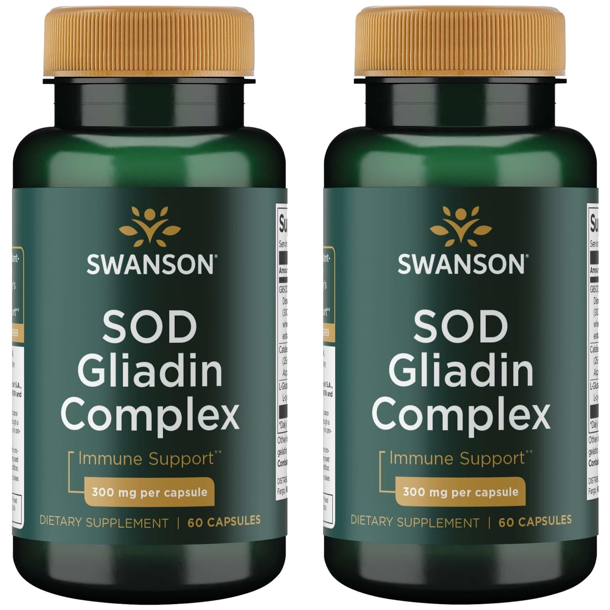 Swanson Sod Gliadina Complex: botella frontal para acceso rápido y uso diario