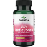 Cápsulas de Swanson Isoflavonas de soja para uso diario y bienestar hormonal.