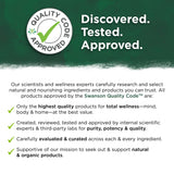 Composición Swanson Soy Isoflavonas, ingredientes vegetales de alta calidad para bienestar.