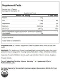 Swanson Spirulina orgánica en envase de 180 tabletas para uso diario.