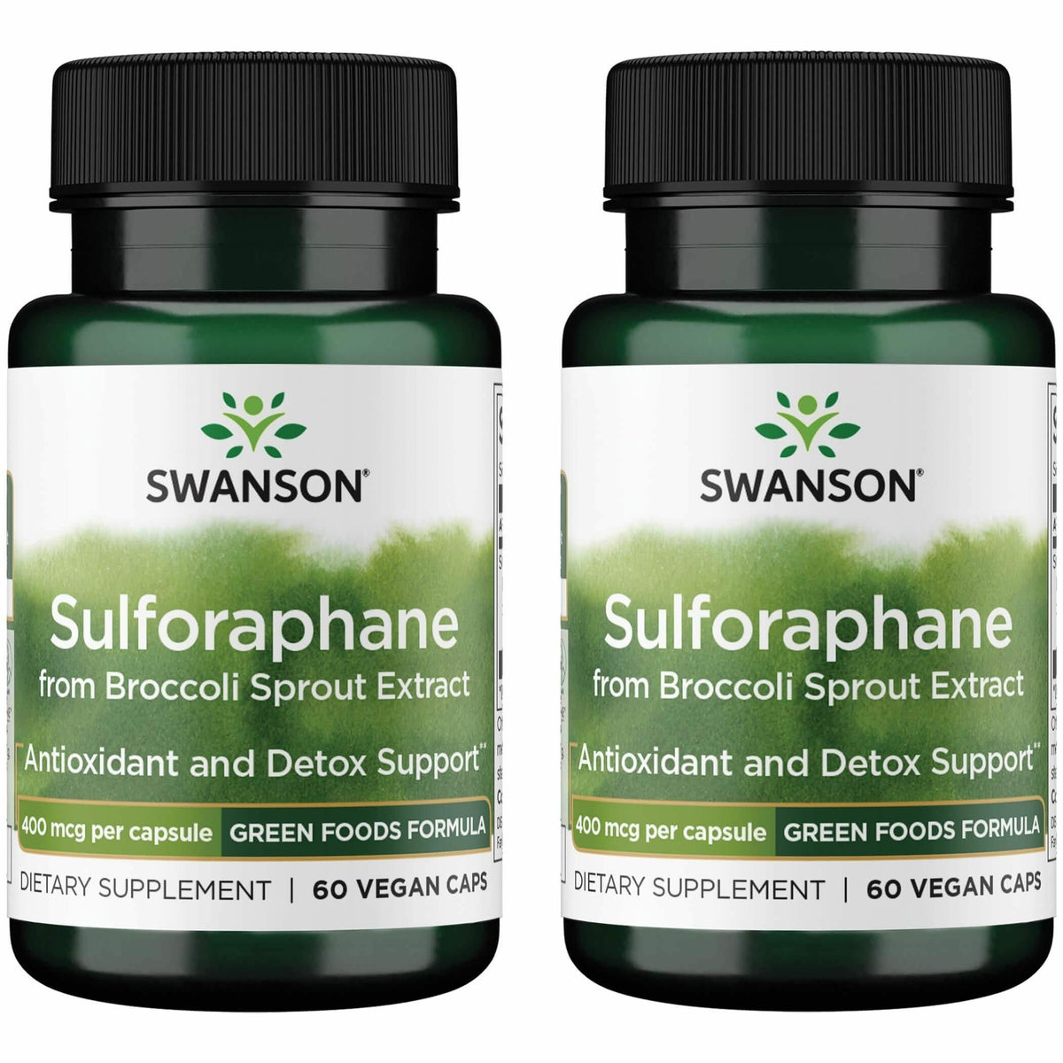 Swanson Sulforafano en botella: cápsulas veganas para uso diario