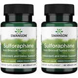 Swanson Sulforafano en botella: cápsulas veganas para uso diario