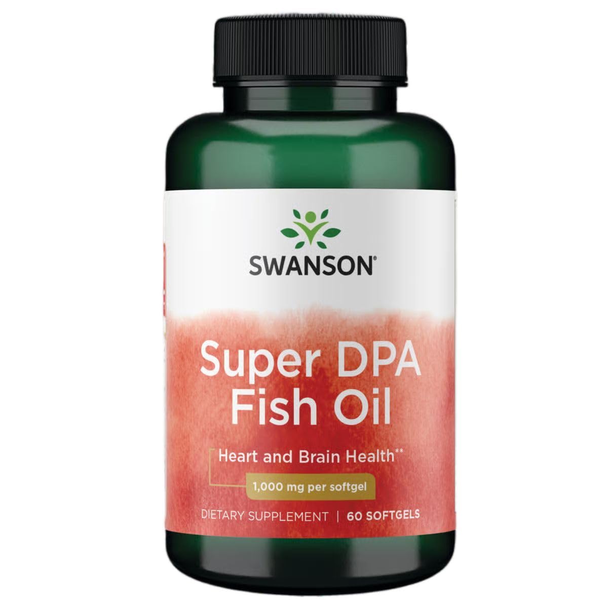Swanson Super DPA: aceite de pescado en cápsulas, fuente de omega-3 para uso diario.