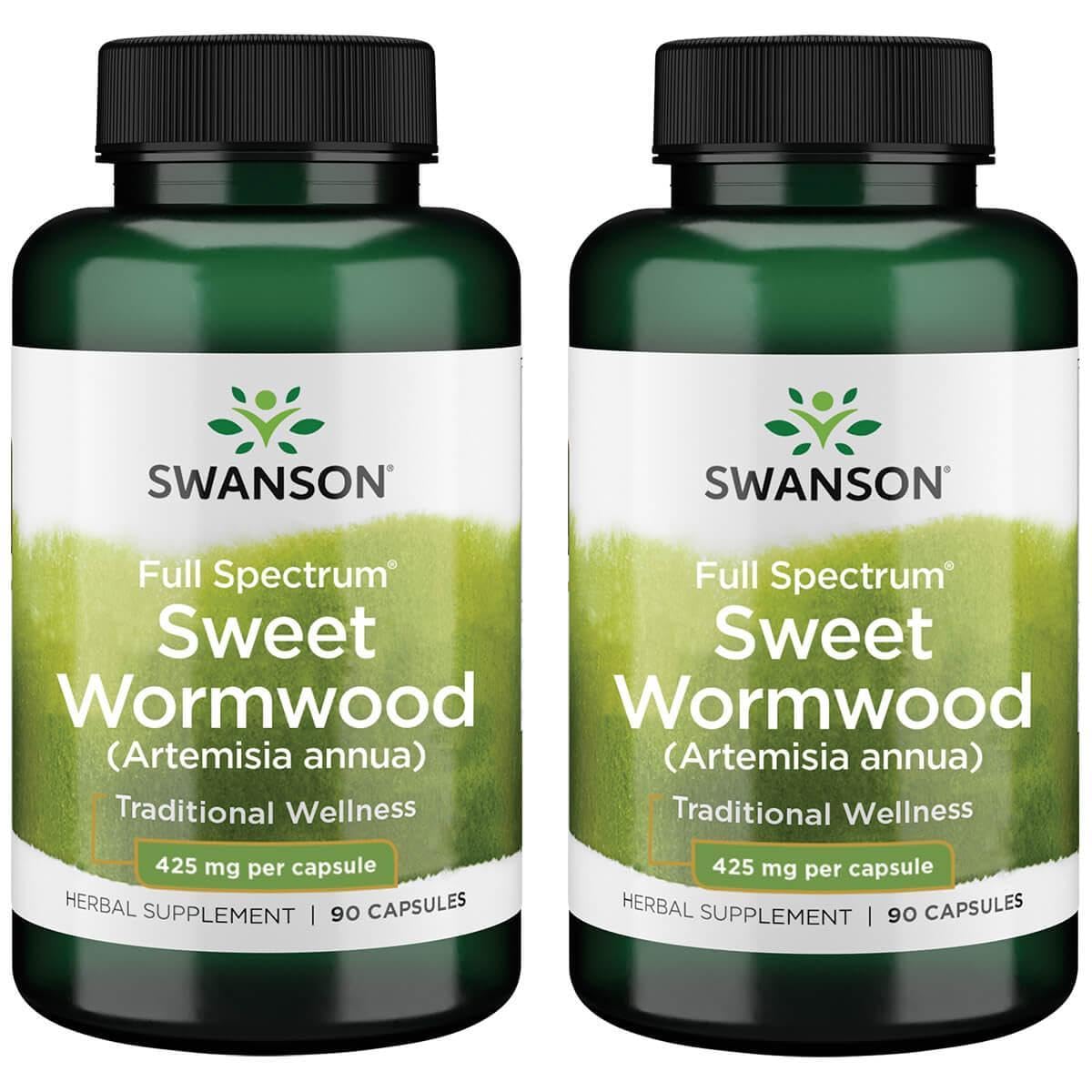 Swanson Sweet Wormwood, botella, posible apoyo para la salud digestiva.