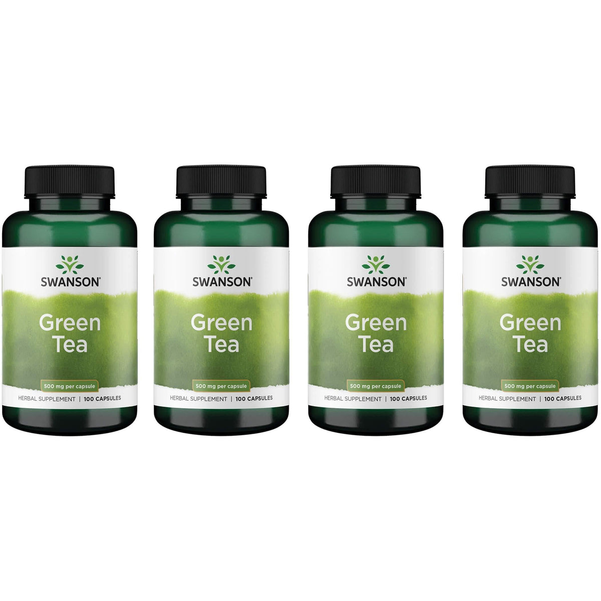 Swanson té verde cápsula de 500 mg para apoyo antioxidante diario