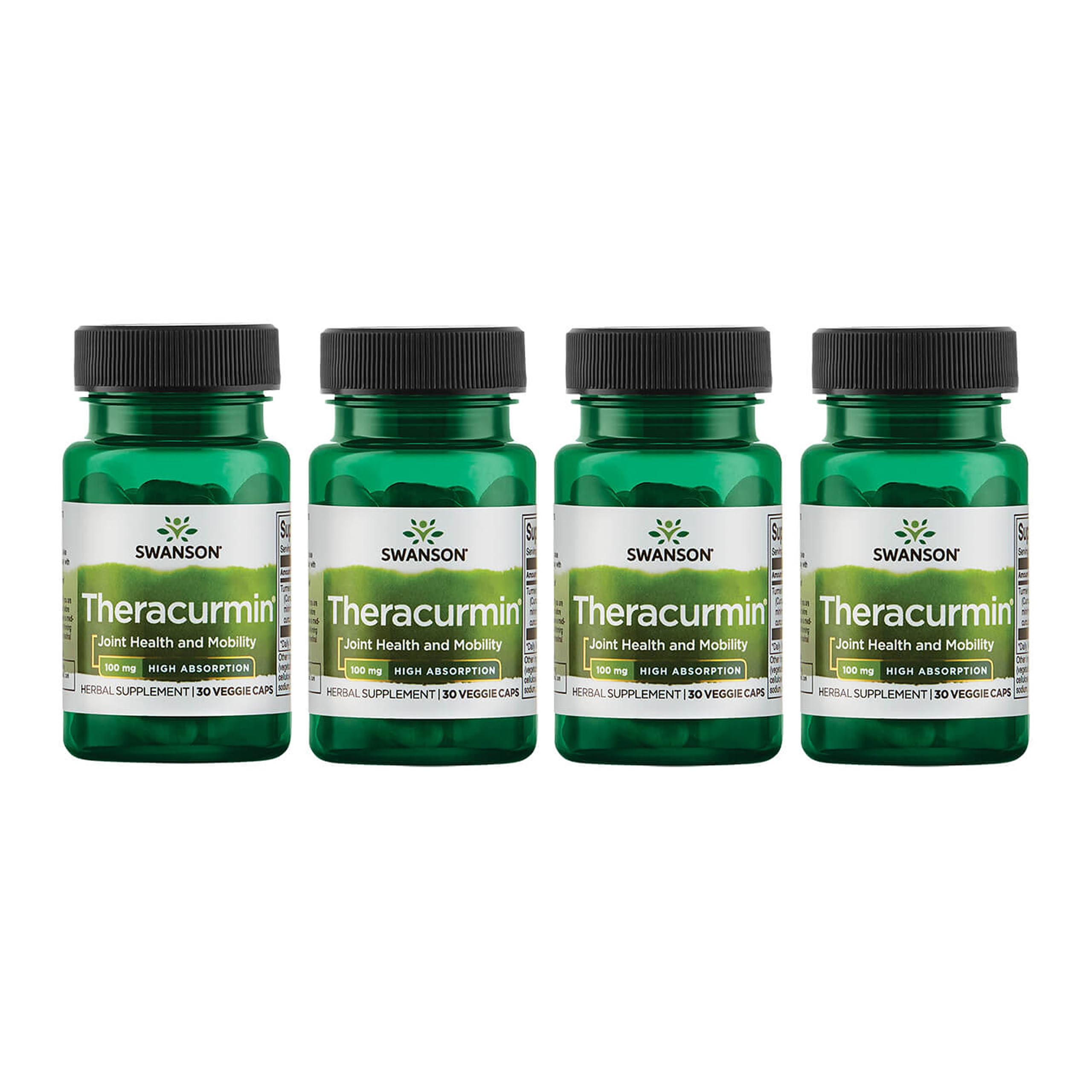 Swanson Theracurmin cápsulas 100 mg en bote para uso diario
