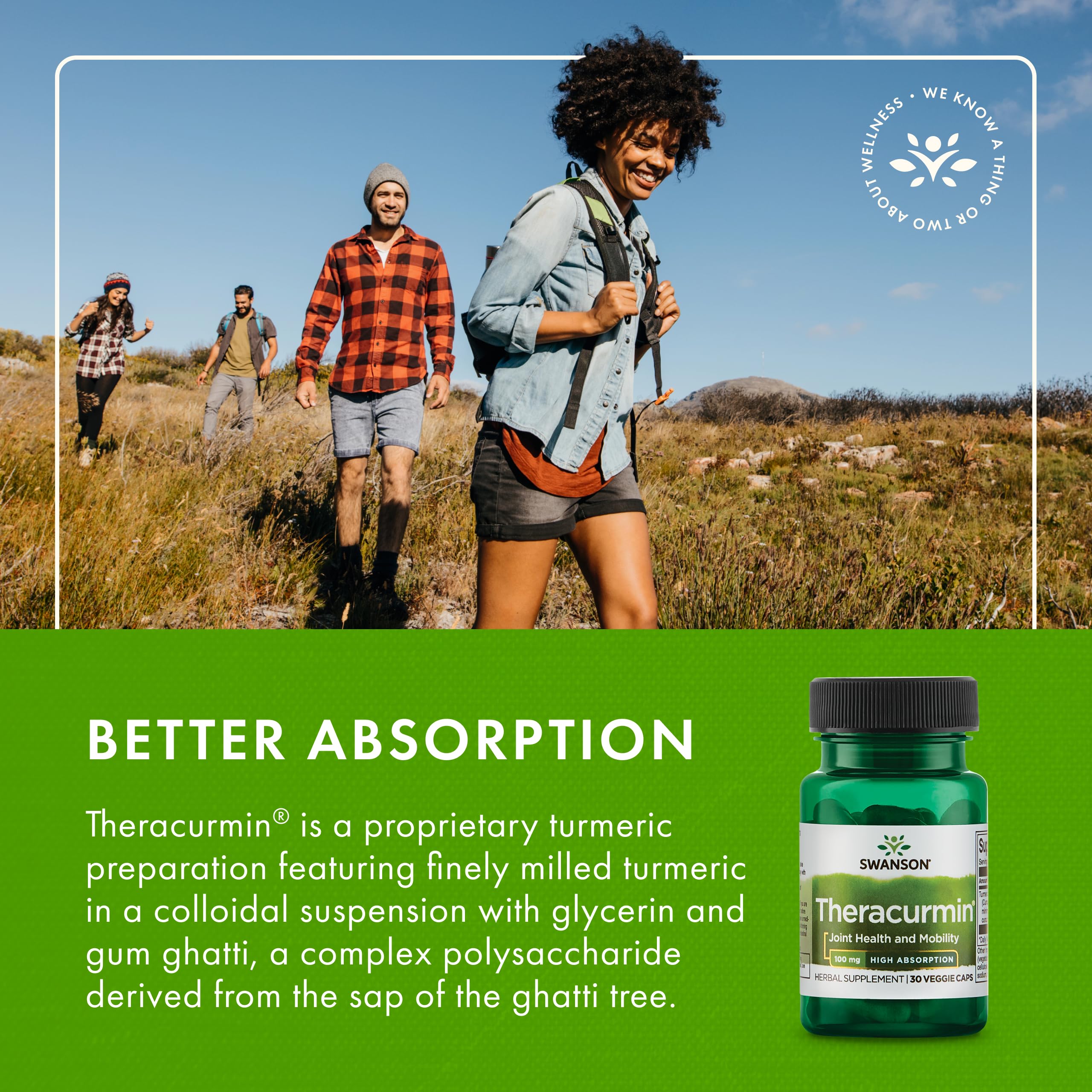 Envase Theracurmin con sello de pureza para confianza