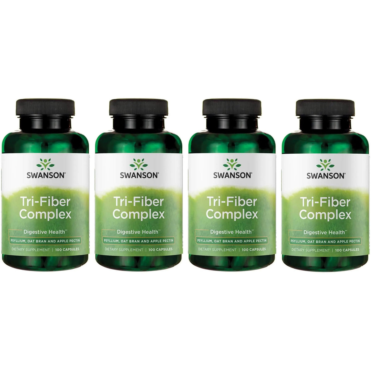 Swanson Tri-Fiber Complex, caja empaque, apoyo a la regularidad digestiva diaria.