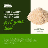 Swanson Tri-Fiber Complex rutina diaria para salud digestiva.