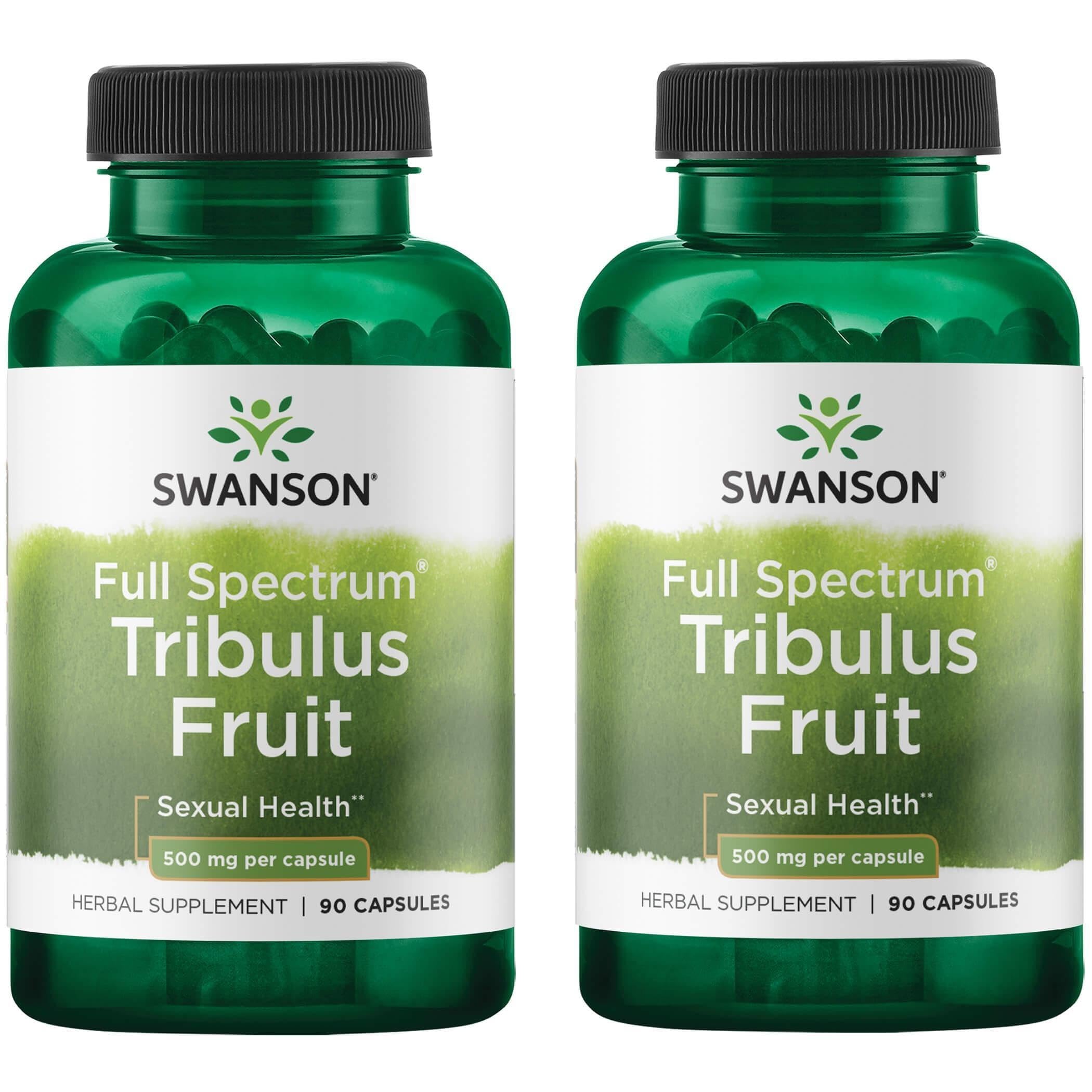 Swanson Tribulus de fruta espectro completo, cápsulas de 500 mg para vitalidad diaria