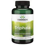 Swanson Triphala estandarizado en frasco muestra el producto para apoyo digestivo suave en la rutina diaria