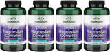 Swanson Triple Magnesium Complex frasco frontal, suplemento mineral diario para músculos y huesos
