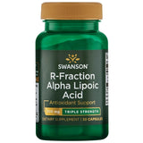 Swanson ácido alfa-lipoico R-Fraction botella-capsulas: soporte natural y nutrientes esenciales.