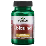 Swanson Ubiquinol 50 mg, botella, impulsa la energia celular.