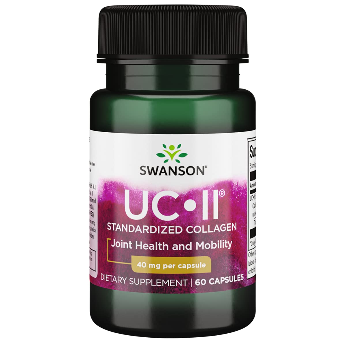Swanson UC-II colágeno estandarizado en cápsula para uso diario.