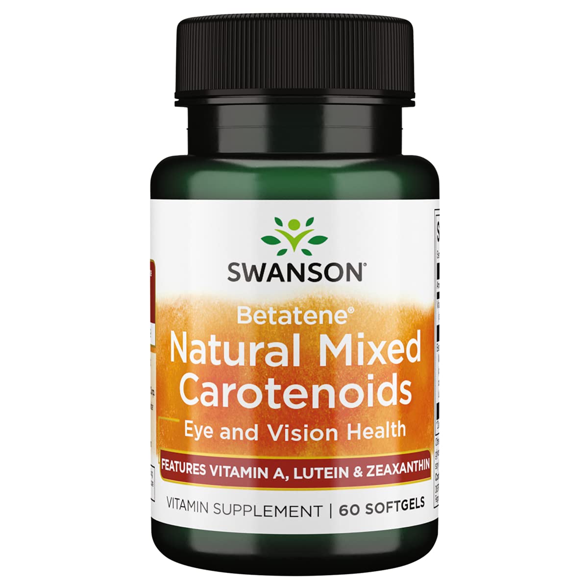 Swanson ULT Betatene Nat Mix Carotenoides en botella, apoyo visual diario