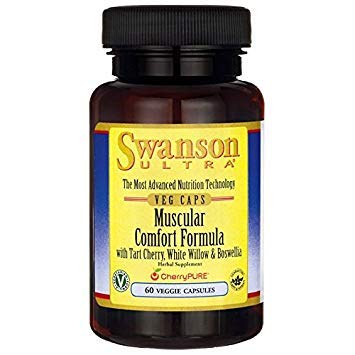 Swanson ULT Muscle Comfort, botella frente, soporte para músculos trabajados y movilidad diaria