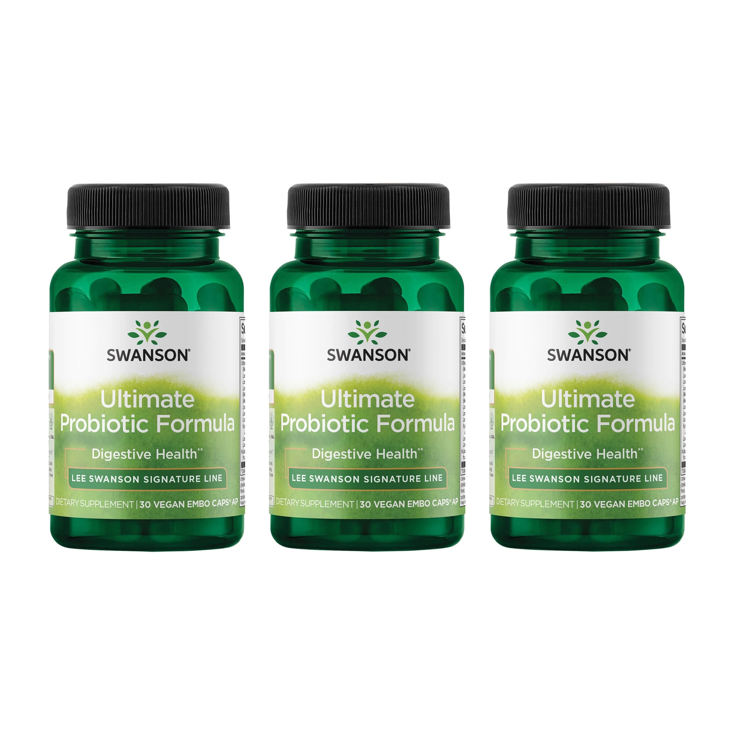 Swanson Ultimate Probiotic Formula: bote de cápsulas para apoyar la digestión diaria.