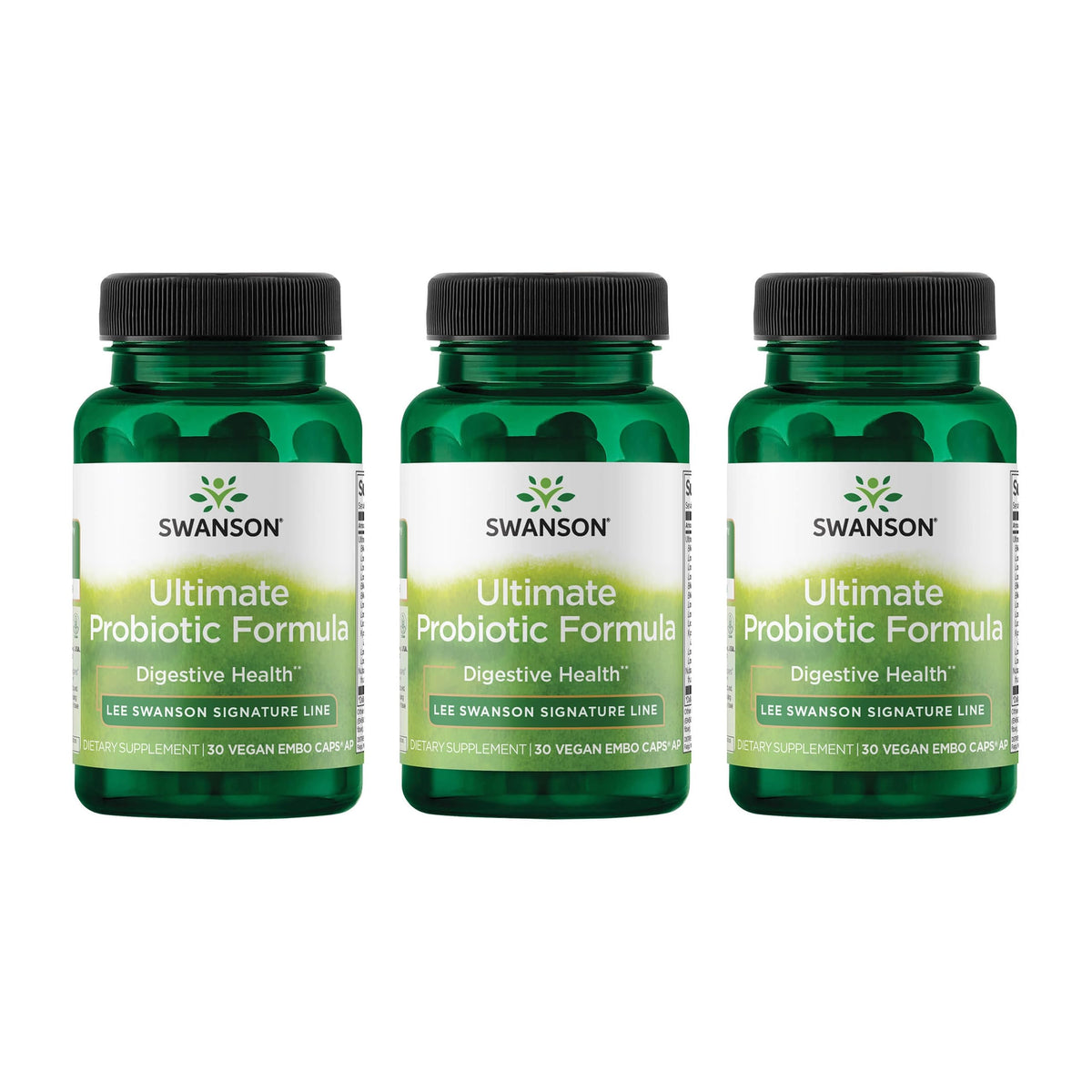 Swanson Ultimate Probiotic Formula: bote de cápsulas para apoyar la digestión diaria.