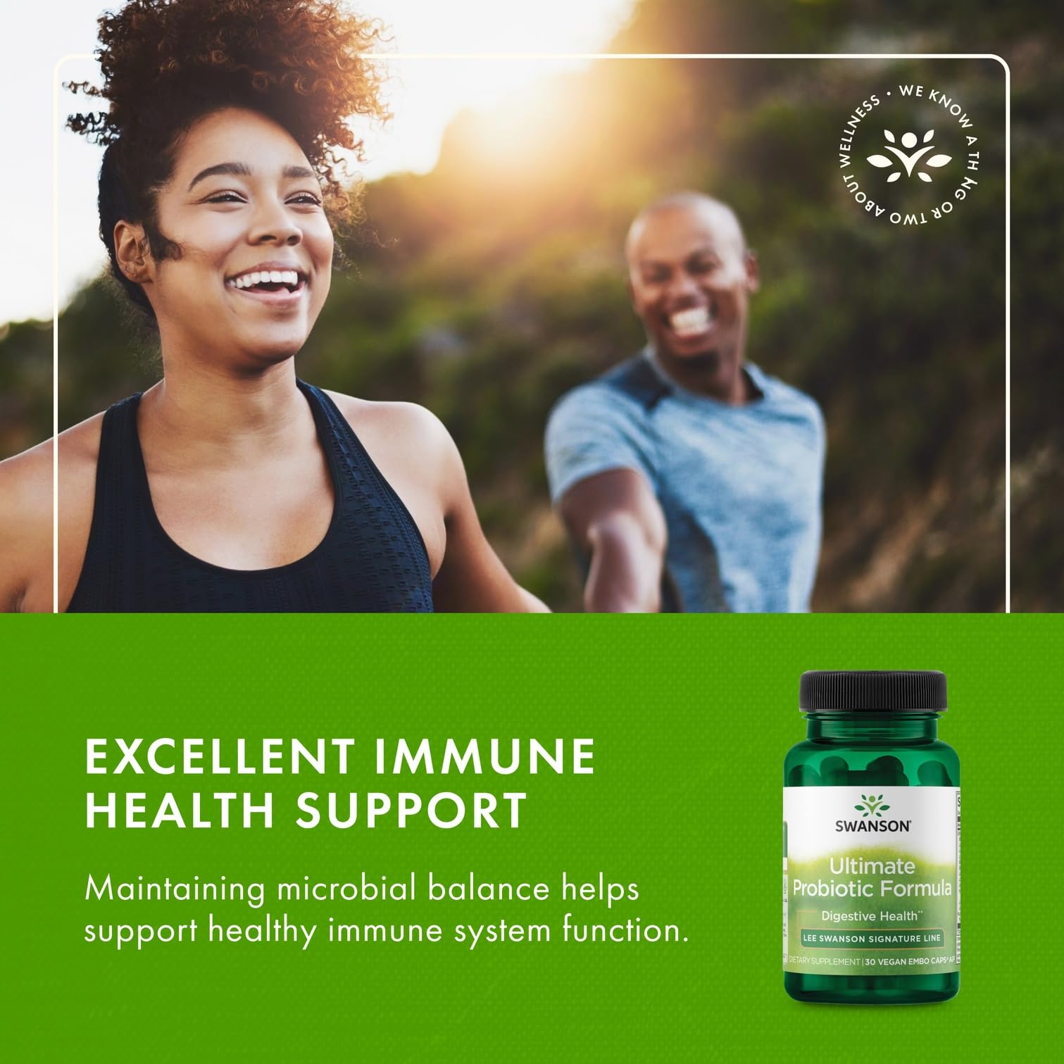 Swanson Ultimate Probiotic Formula: uso diario cómodo para hábitos digestivos positivos.