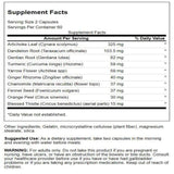 Etiqueta de Swanson Ultra Bavarian Herbal Bitters con datos de calidad