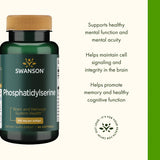 Detalle de cápsula suave Swanson Ultra fosfatidilserina 100 mg, fácil de tragar