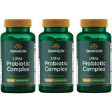 Swanson Ultra Probiotic Complex frente del frasco, apoyo digestivo diario