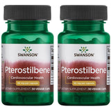 Swanson Ultra pterostilbeno 50 mg en cápsulas vegetales, posible apoyo antioxidante.