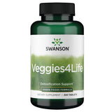 Swanson Veggies4Life: botella de tabletas para nutrición diaria y consumo cómodo.