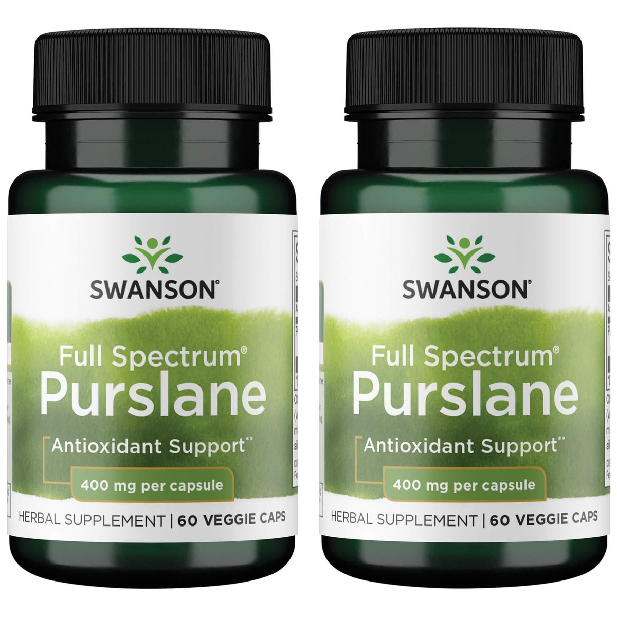 Swanson verdolaga 400 mg cápsulas vegetales, apoyo diario a la salud antioxidante.