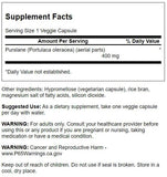Swanson verdolaga etiqueta 400 mg, cápsulas vegetarianas para uso diario