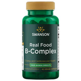 Swanson Vitamina B-Complejo de Alimentos Reales: cápsulas para energía diaria.