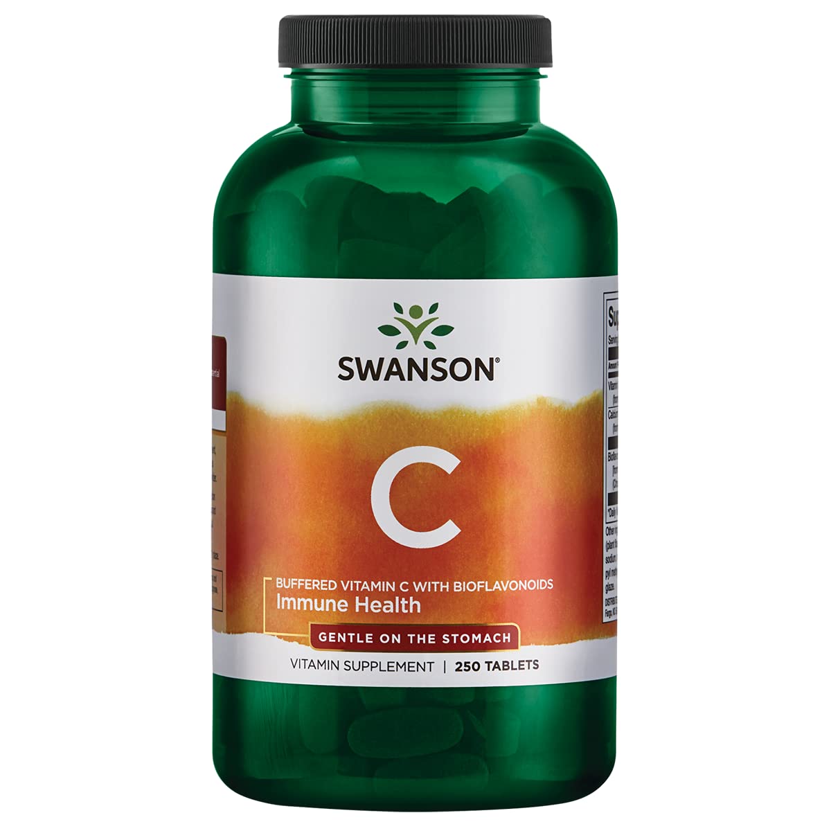 Swanson Vitamina C Bufferizada BioFlav en frasco con tabletas para uso diario