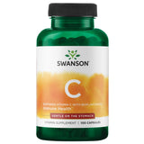 Swanson Vitamina C bufferizada con bioflavonoides, botella frontal, apoyo al sistema inmune