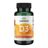 Swanson Vitamina D3 5.000 UI en botella, apoyo óseo e inmunitario.