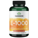 Swanson Vitamina E 1000 UI botella: apoyo antioxidante diario.