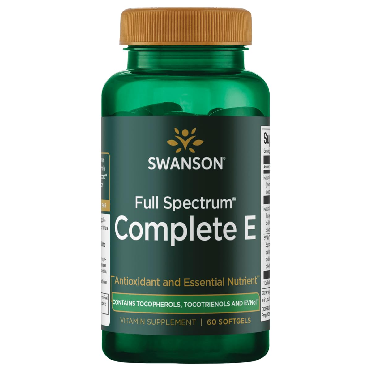 Swanson Vitamina E de espectro completo en botella para salud celular