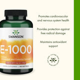 Swanson Vitamina E Natural uso diario en cápsula suave para conveniencia