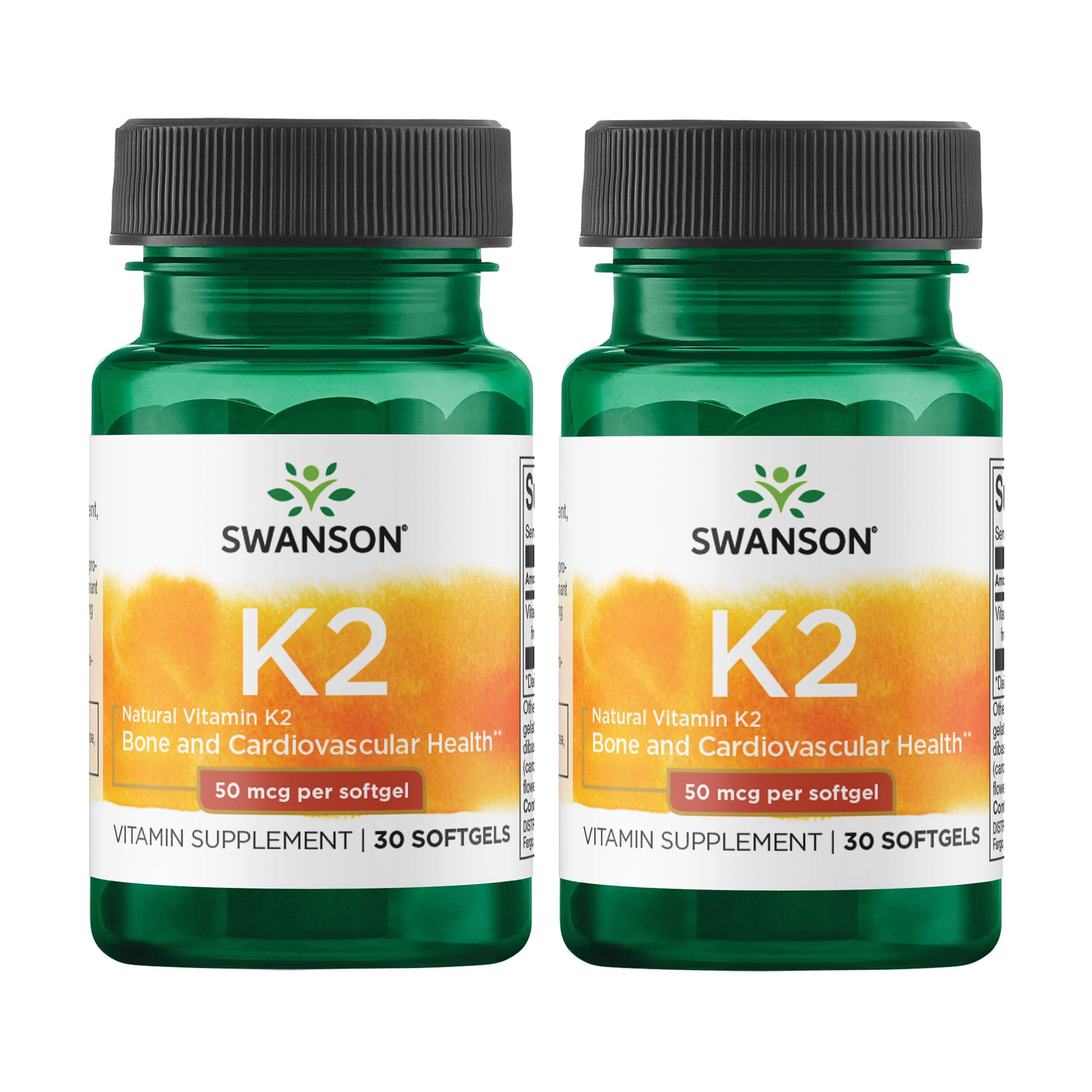 Swanson Vitamina K2 Natto en botella, apoya circulación saludable