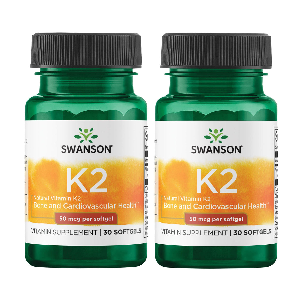 Swanson Vitamina K2 Natto en botella, apoya circulación saludable